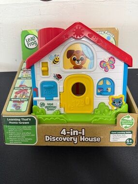 LeapFrog 4-in-1 Discovery House Toy - Red, Yellow & White